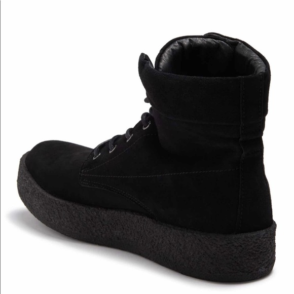 Allsaints Black Kip Lace Up Suede Boots 